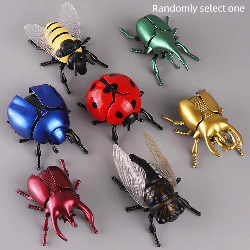 1 шт. Жук-скарабей Детские пластиковые животные Игрушка Заводной жук Бионические игрушки Креативный проказник Анимированная модель насекомого as